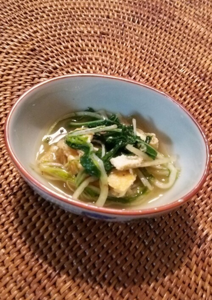 水菜と油揚げの煮浸し-レシピのメイン写真