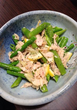 妊婦料理☆アスパラとツナのレモン和え-レシピのメイン写真