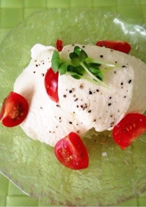 5分で、簡単＊豆腐のカプレーゼ-レシピのメイン写真