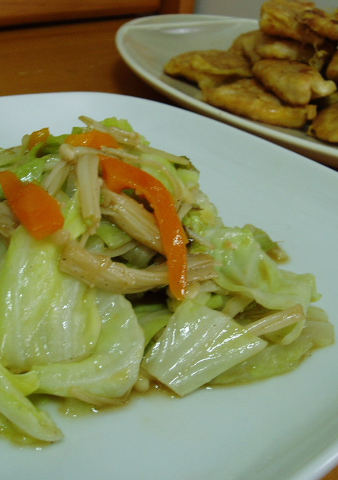 えのきとキャベツの炒め物♪-レシピのメイン写真