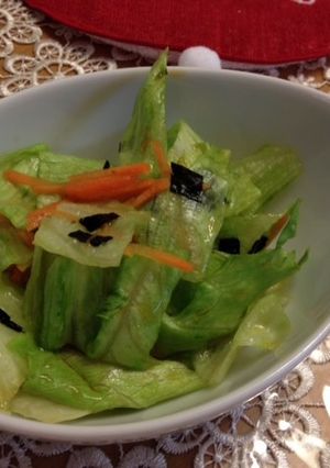 簡単！レタスとにんじんで韓国風サラダ-レシピのメイン写真
