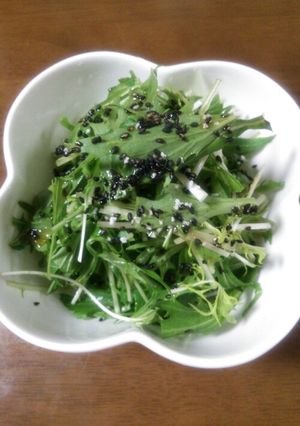 水菜！サラダ♪-レシピのメイン写真