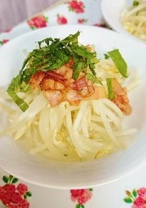 簡単もやしベーコンサラダ-レシピのメイン写真