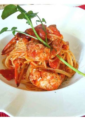 国産渡りがにの旨味たっぷりトマトパスタ-レシピのメイン写真