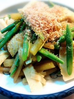 筍とフキとインゲンの煮物-レシピのメイン写真