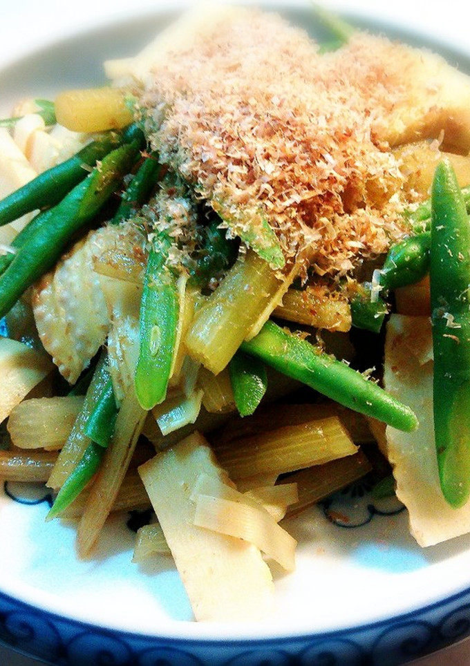 筍とフキとインゲンの煮物-レシピのメイン写真