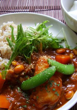 トマトジュースでベジ豆カレー☆-レシピのメイン写真