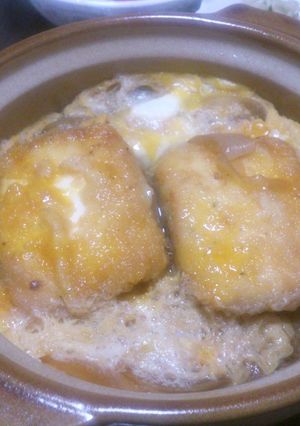 肉なしでも満足♪豆腐カツの卵とじ-レシピのメイン写真