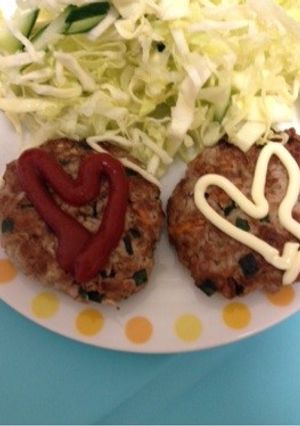 簡単☆野菜たっぷり豆腐ハンバーグ☆-レシピのメイン写真