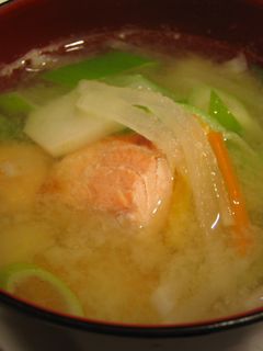 鮭の味噌汁-レシピのメイン写真