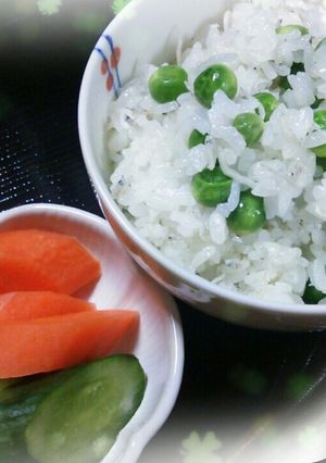 ♥お豆とジャコのごはん♥-レシピのメイン写真