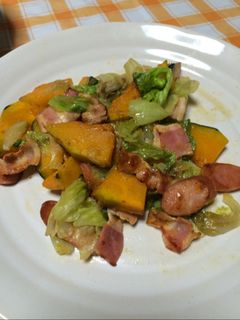 カボチャ炒め-レシピのメイン写真