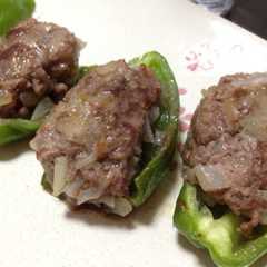รูปของ 簡単！ピーマンの肉詰め♡