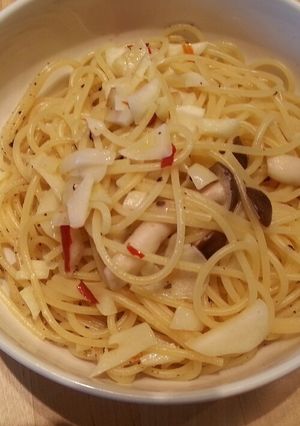 一人用にんにくしめじパスタ！-レシピのメイン写真