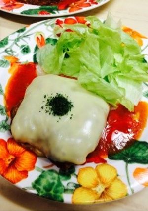 チーズとろ〜り手ごねハンバーグ-レシピのメイン写真