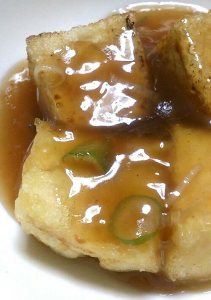 揚げずに簡単♪あんかけ揚げ出し豆腐♪-レシピのメイン写真