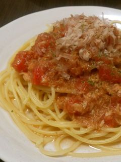 トマトとツナの和風パスタ-レシピのメイン写真