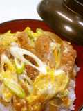 簡単フライパンで4人分カツ丼