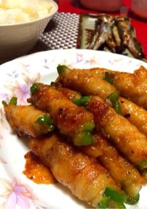 ピーマンの肉巻き！ニンニク風味-レシピのメイン写真