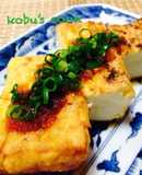 ☆焼き厚揚げの玉ねぎおろしソースがけ☆