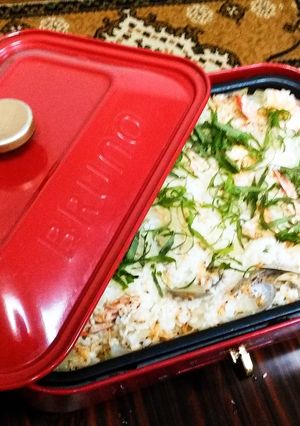 ホットプレートで簡単和風パエリア-レシピのメイン写真