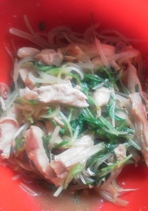 ささみと水菜のわさび合え-レシピのメイン写真