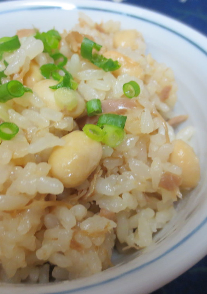 なめ茸とツナ缶の簡単炊き込みご飯♪-レシピのメイン写真