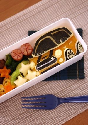 クルマのキャラ弁当☆新型MINI車の弁当-レシピのメイン写真