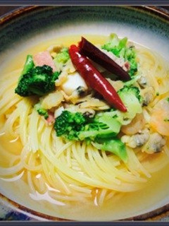スープパスタ風ペペロンチーノ-レシピのメイン写真