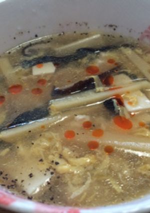 簡単！本格中華！　酸辣湯　-レシピのメイン写真