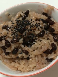 炊飯器で☆小豆のお赤飯-レシピのメイン写真