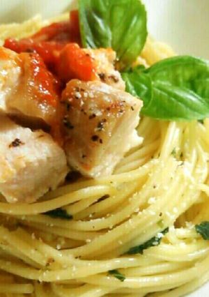香味バジルレモン チキンの旨みパスタ-レシピのメイン写真