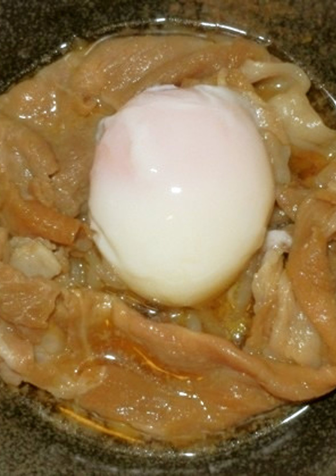 旨い！【豚丼】もやしと温泉卵で簡単丼ぶり-レシピのメイン写真