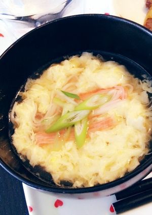 カニカマと卵のスープ♡-レシピのメイン写真