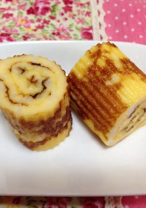 お弁当に♪フライパンで♪卵2つミニ伊達巻-レシピのメイン写真