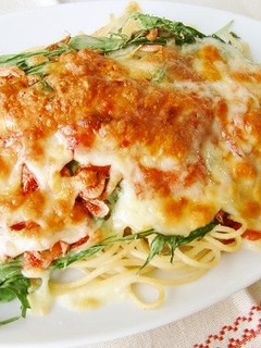 クッキングトマトソースでチーズ焼きパスタ-レシピのメイン写真