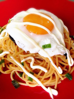 ♪簡単♪バター醤油マヨ♡半熟目玉焼きスパ-レシピのメイン写真