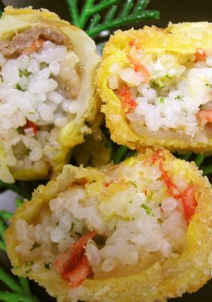 めっけもん♪春ご飯～梅肉味のキャベツ巻-レシピのメイン写真