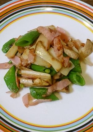 エリンギとスナップエンドウのバター炒め-レシピのメイン写真