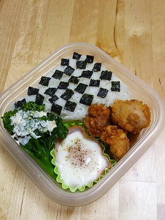ご飯と同時にお弁当ハムエッグ-レシピのメイン写真