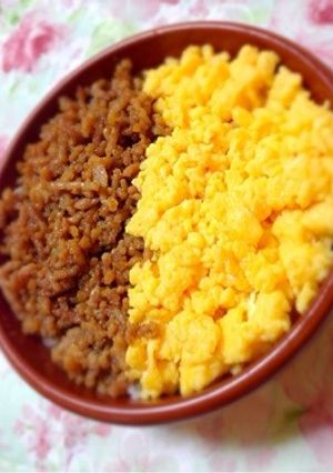 しっとり鶏そぼろご飯-レシピのメイン写真