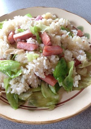 レタスとスパムのチャーハン-レシピのメイン写真