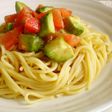1人ランチ★アボカド&トマトの冷製パスタ