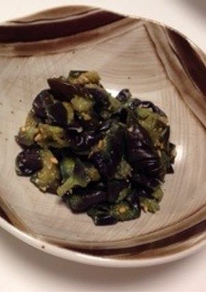 スピードおかず☆茄子の胡麻和え-レシピのメイン写真