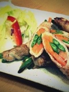 人参とインゲンの豚肉巻き-レシピのメイン写真