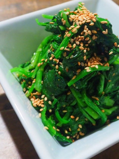 <韓国料理> ほうれん草のナムル-レシピのメイン写真