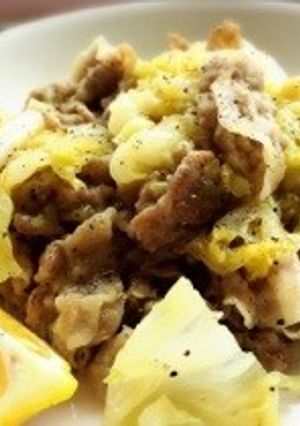 簡単絶品♡キャベツと豚肉のネギ塩だれ炒め-レシピのメイン写真