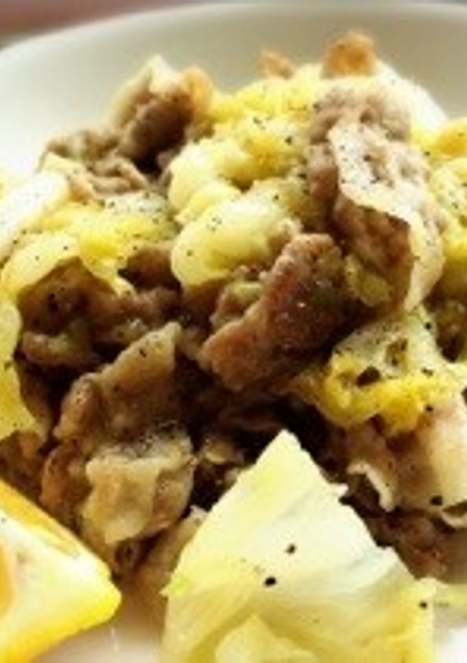 簡単絶品♡キャベツと豚肉のネギ塩だれ炒め-レシピのメイン写真