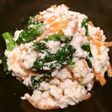 青菜とにんじんの白和え