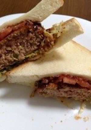 食パンでハンバーガー-レシピのメイン写真